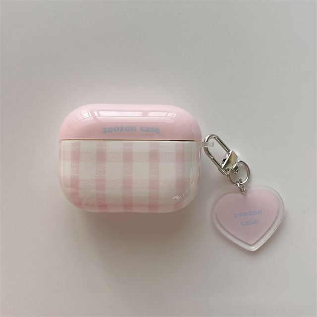 / AirPods Charm Pro Plaid Designs) Skin Case (Various Earphone