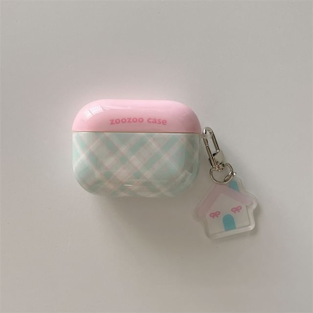 / AirPods Charm Pro Plaid Designs) Skin Case (Various Earphone