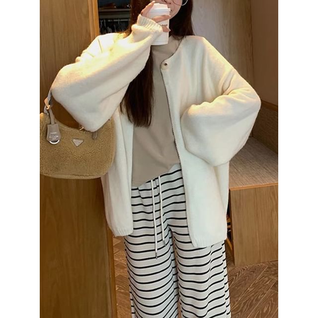 Single-Button Cardigan