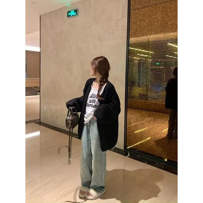 Single-Button Cardigan
