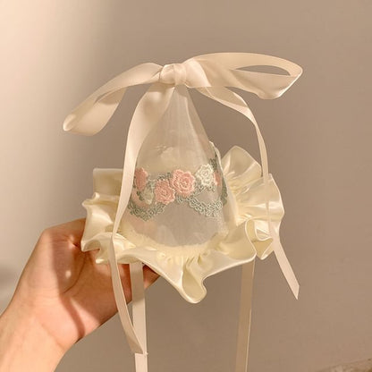 Ruffle Hat Party Embroidered