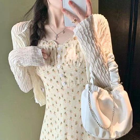 Pointelle Knit Cardigan