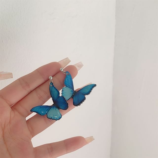 Hook / Butterfly Clip-On Drop Earring