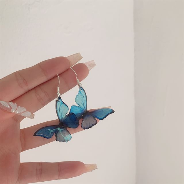 Hook / Butterfly Clip-On Drop Earring