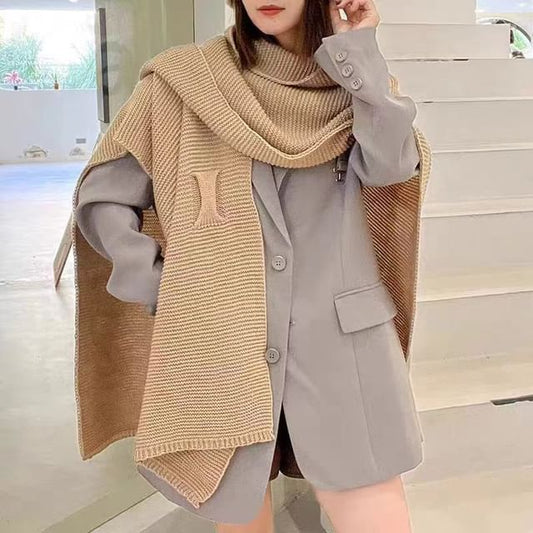 Multi-Way Knitted Capelet Cardigan