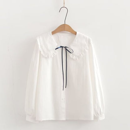 Jacquard Button-Up Long-Sleeve Cardigan Shirt