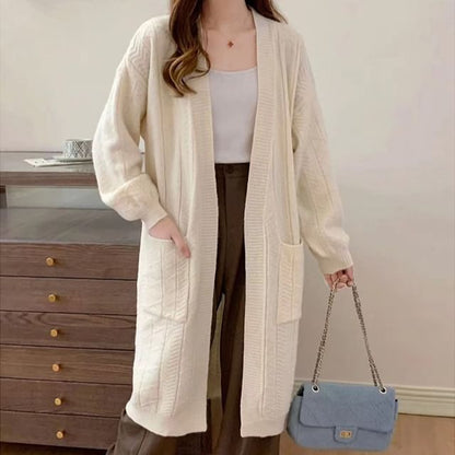 Open Front Long Cardigan