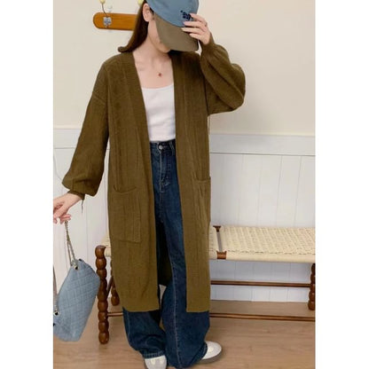 Open Front Long Cardigan