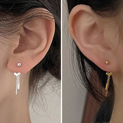 Heart Threader Earring Alloy