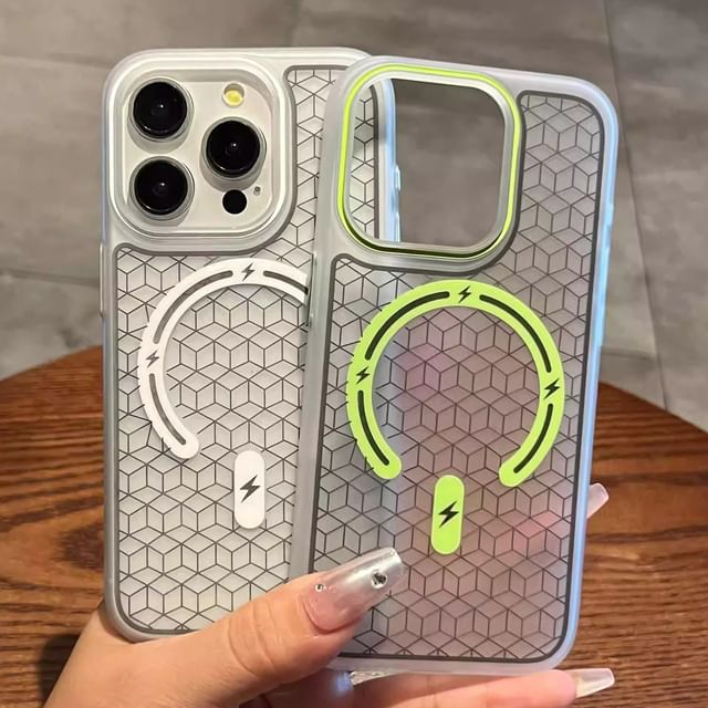 Case Magnetic (Compatible MagSafe) Geometric with Phone