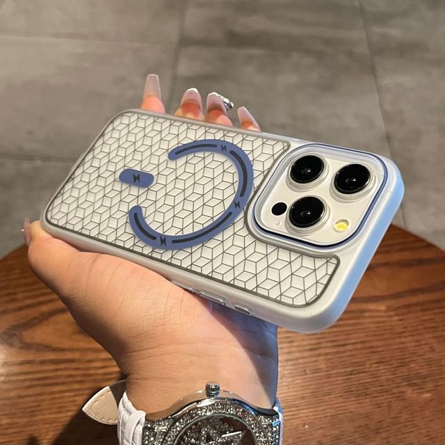 Case Magnetic (Compatible MagSafe) Geometric with Phone