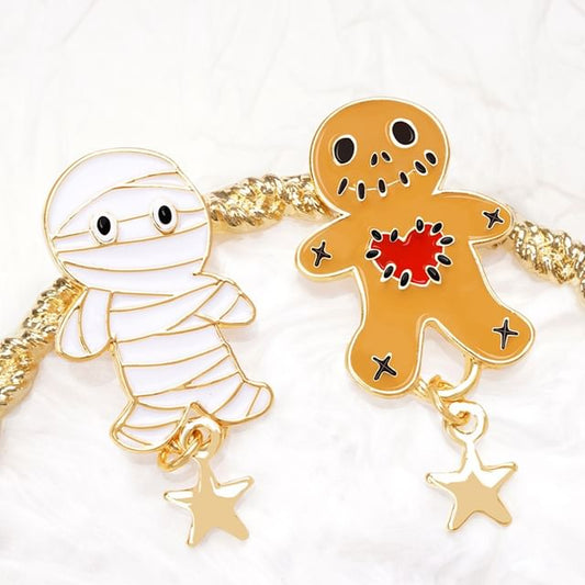 / Silver Stud Earring Sterling Halloween Cartoon Asymmetrical Cuff Ear