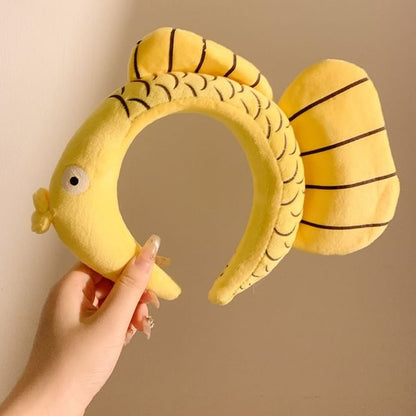 Headband Fish Face Wash Chenille
