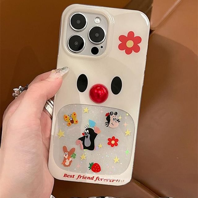 Phone Adhesive Set Case Cartoon Decoration Bead /