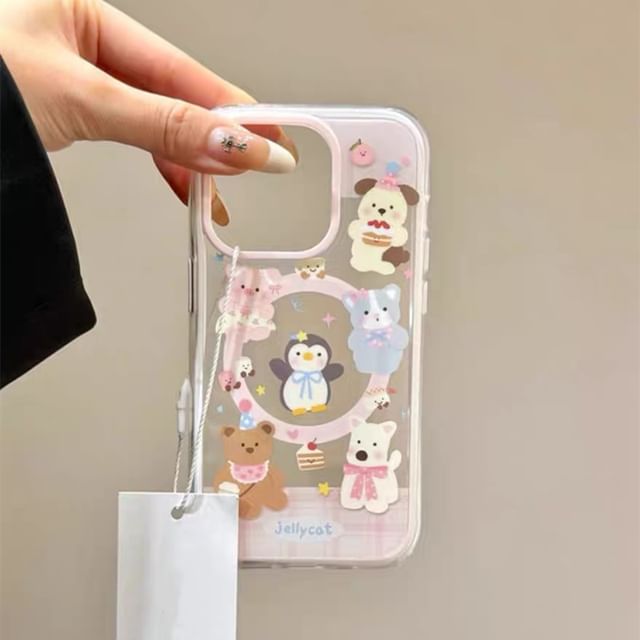 Phone with Animal Magnetic Case MagSafe) (Compatible