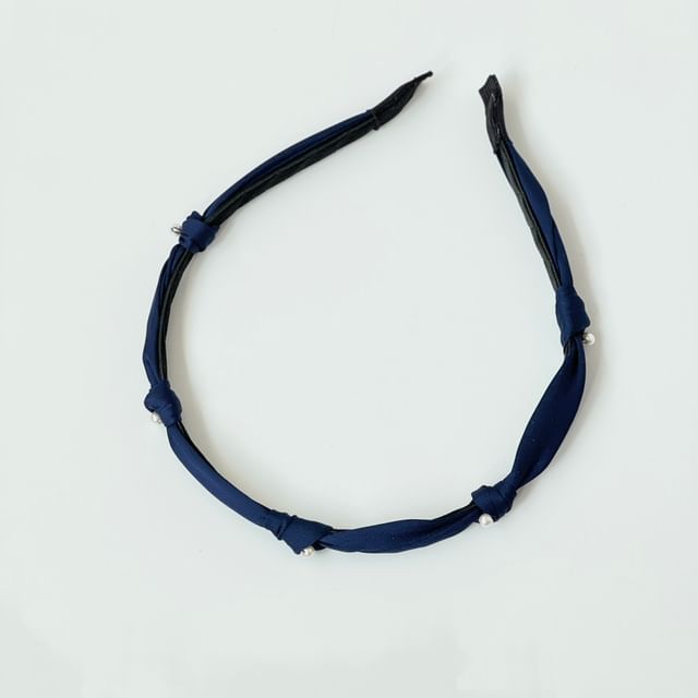 Headband Pearl Faux Knot