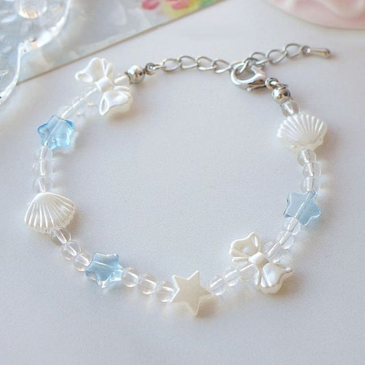 Star Beaded Shell Bracelet