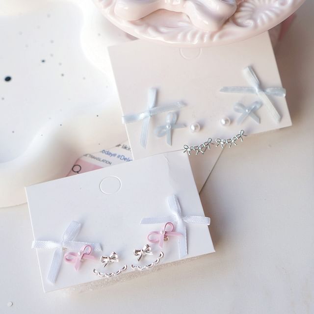 Earring Pairs: of Set Bow 3