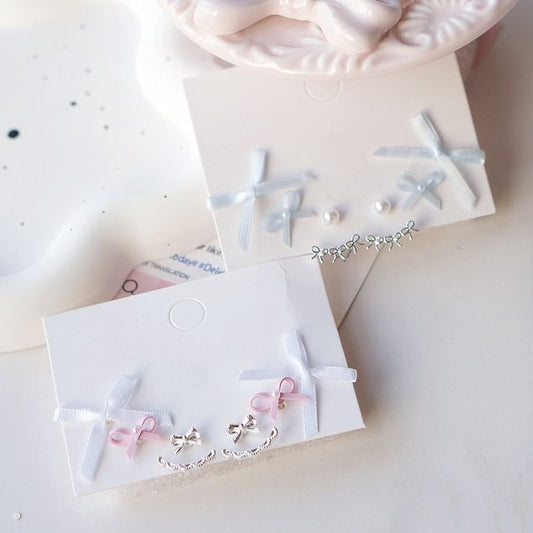 Earring Pairs: of Set Bow 3