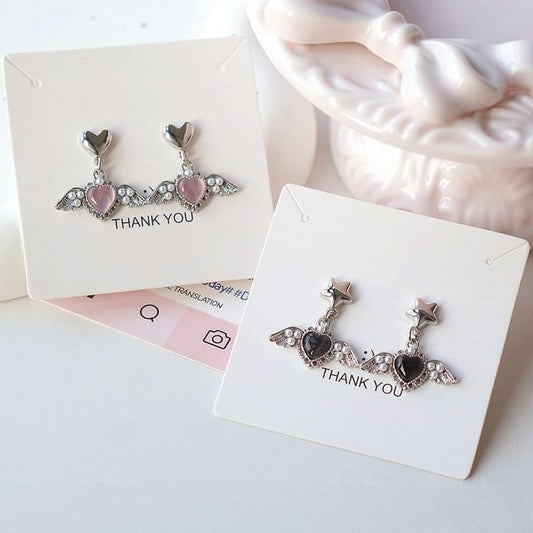 Heart Drop / Clip-On Earring Gemstone