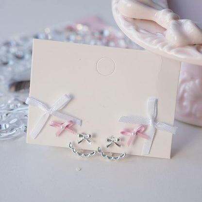 Earring Pairs: of Set Bow 3