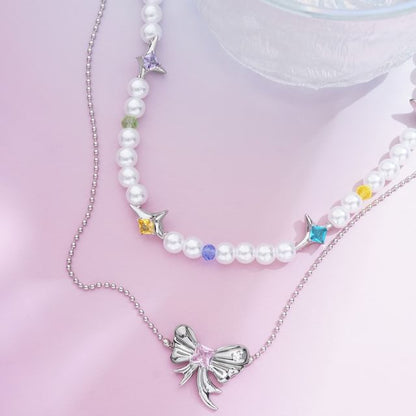 Layered Necklace Ribbon