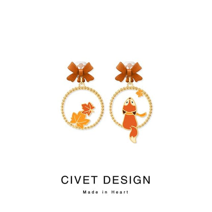 / Clip Earring On Fox Hoop