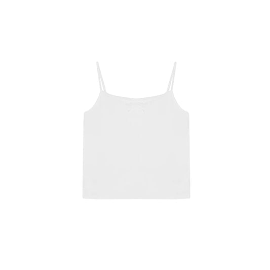 Plus Size Plain Lace Trim Camisole Top