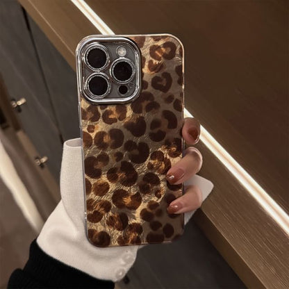 Phone Set Print / Strap Leopard Case