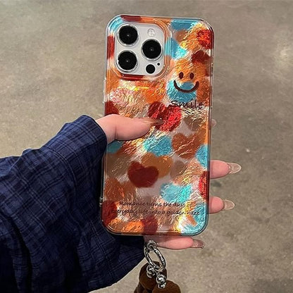 Pom Strap Phone / Smiley Case Set