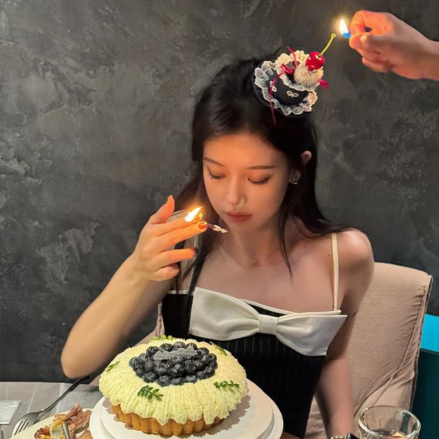 Trim / Headband Cherry Hat Clip Hair Lace