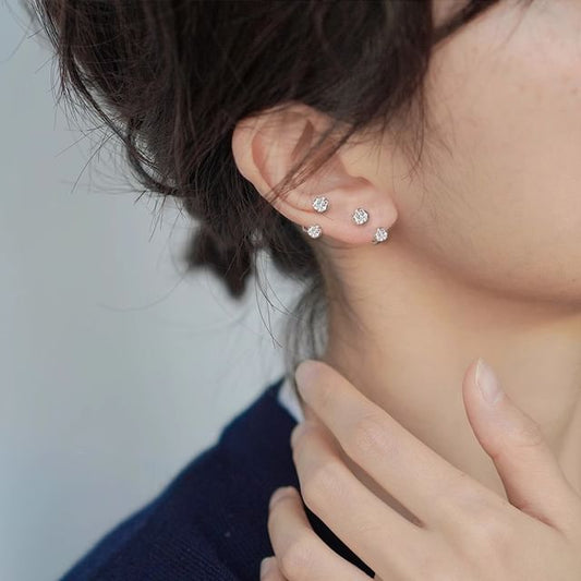 Open Rhinestone Earring Huggie