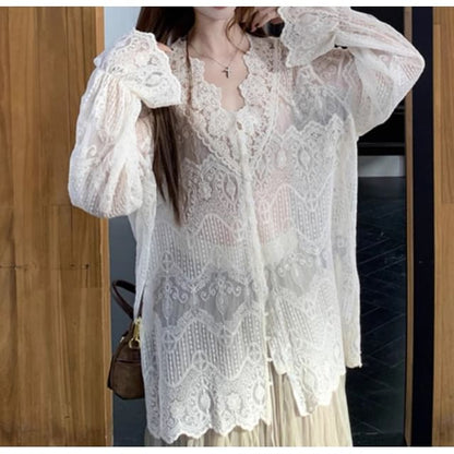 Asymmetrical Fringe Henley Sweater and Crinkle Maxi Skirt Set
