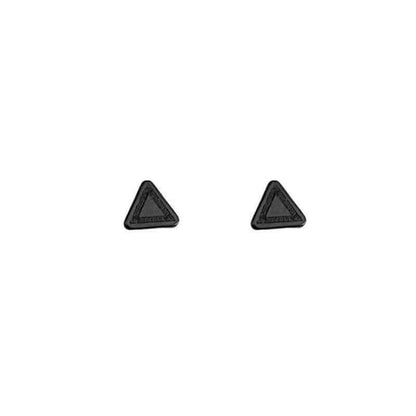 Geometric Alloy Stud Earrings - Triangular Set