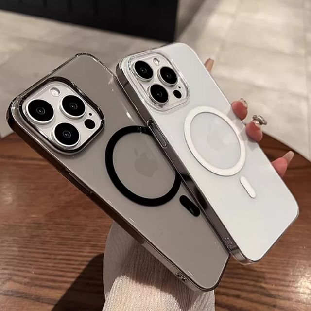 with Phone MagSafe) (Compatible Transparent Magnetic Case