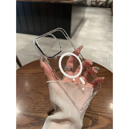 with Phone MagSafe) (Compatible Transparent Magnetic Case