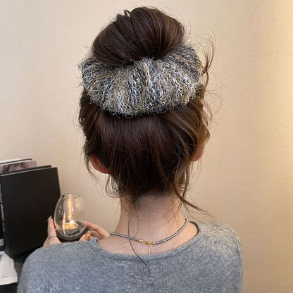 Tie Hair Fuzzy Knit