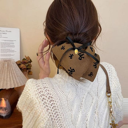 Hair Bow Print Scrunchie