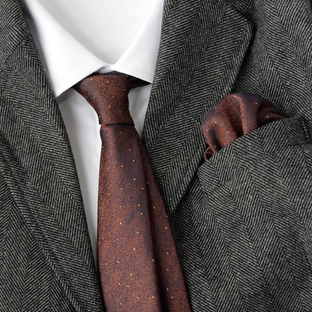 Polka Dot Tie & Pocket Square Set