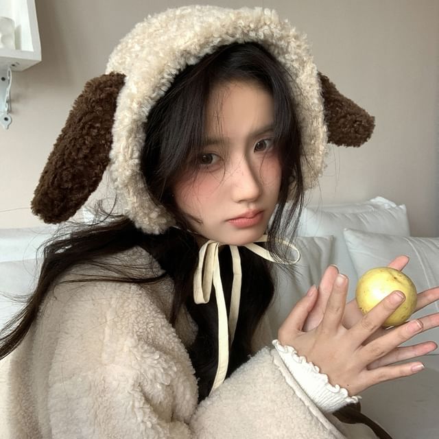 Hat Shearling Dog Ear Trapper Faux