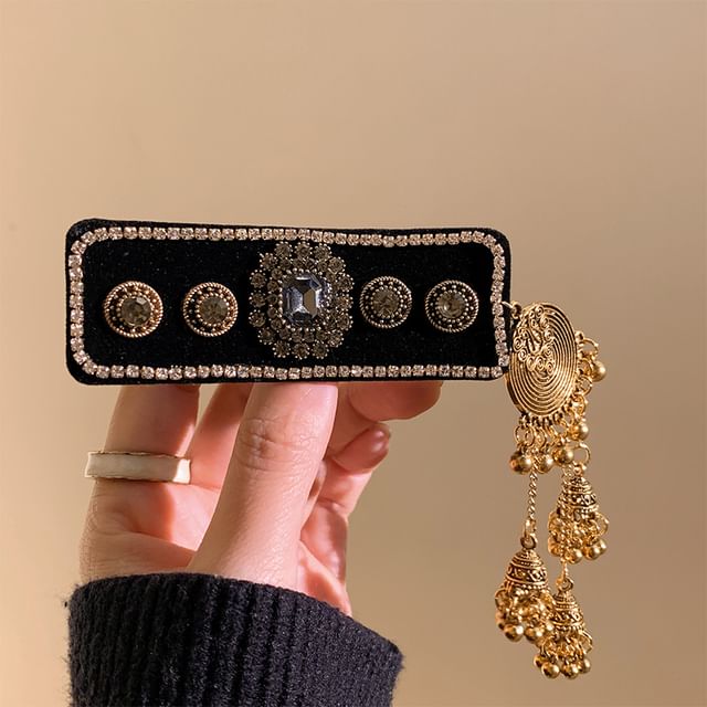 Rhinestone / Set Hair Clip Beaded