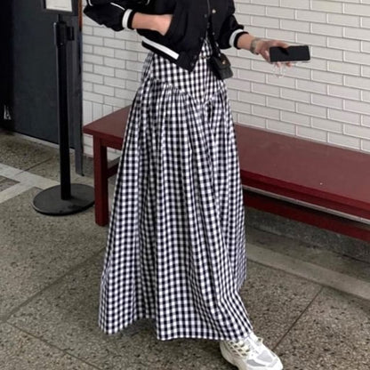 Maxi A-Line Skirt with High Rise