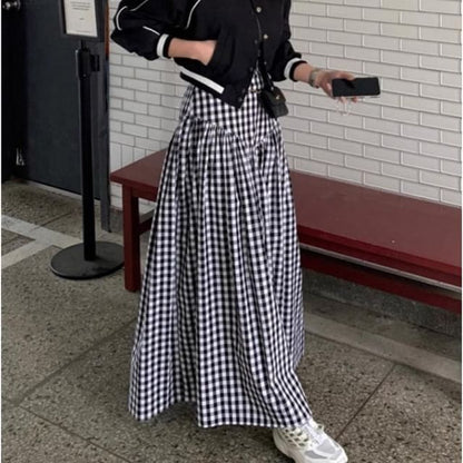Maxi A-Line Skirt with High Rise