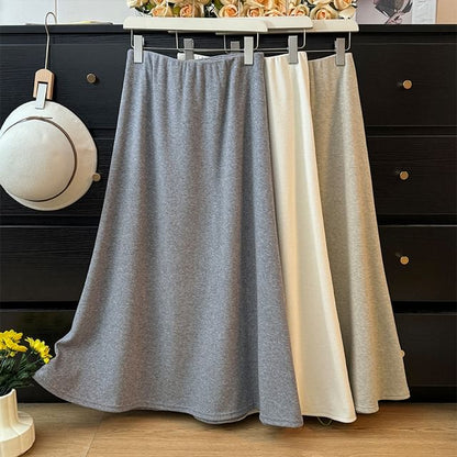 Basic High-Rise A-Line Skirt