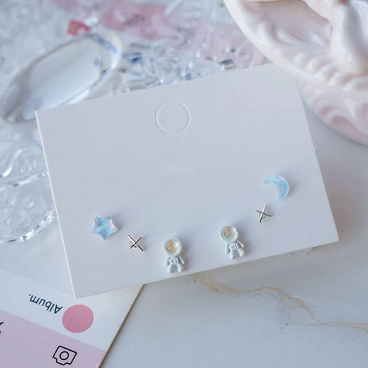 3 Star Earring of Set Pairs: