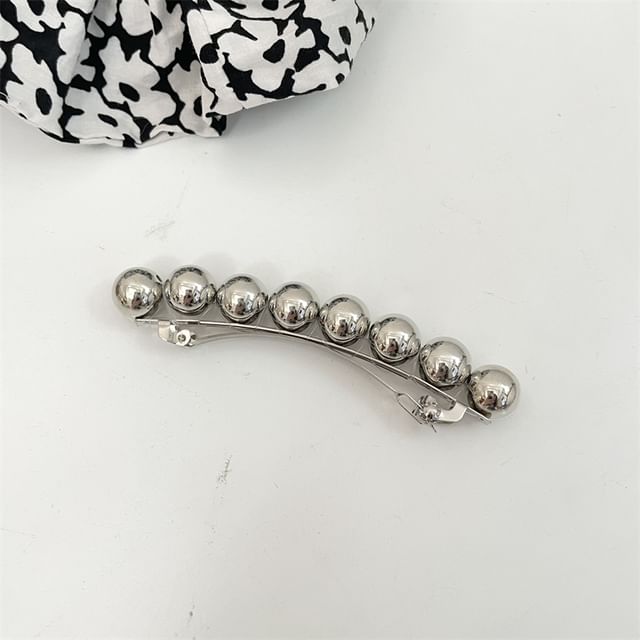 Polished Clip Hair Bead Alloy
