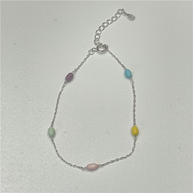 / S925 Pearl Bead Sterling Silver Bracelet Freshwater