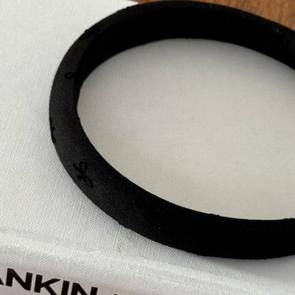 Fabric Bow Embroidered Headband