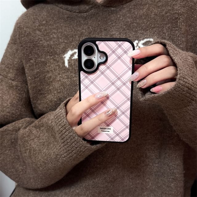 Adhesive Set / Phone Ribbon Case Decoration Plaid