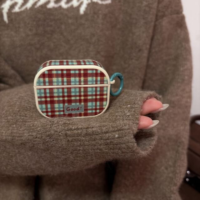 / Pro Skin Case AirPods Plaid Earphone